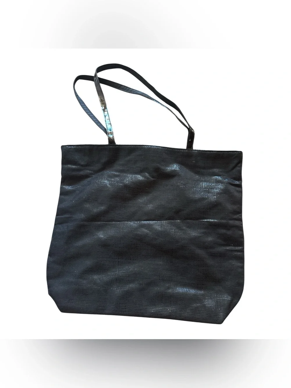 Lancome Black Women's Tote Bag - Sleek Everyday Shoulder Bag Shimmer Glam Purse